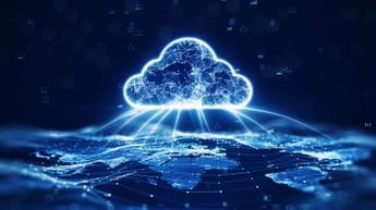 Image of electronic cloud symbolizing shift to cloud infrastructure